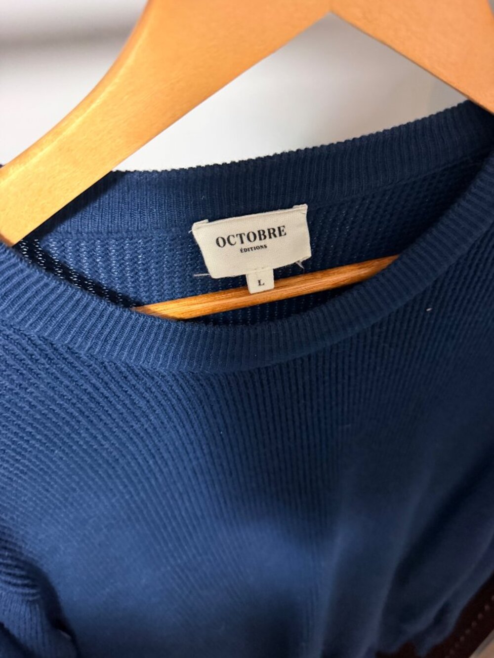 Octobre Éditions Blue Sweater Size L